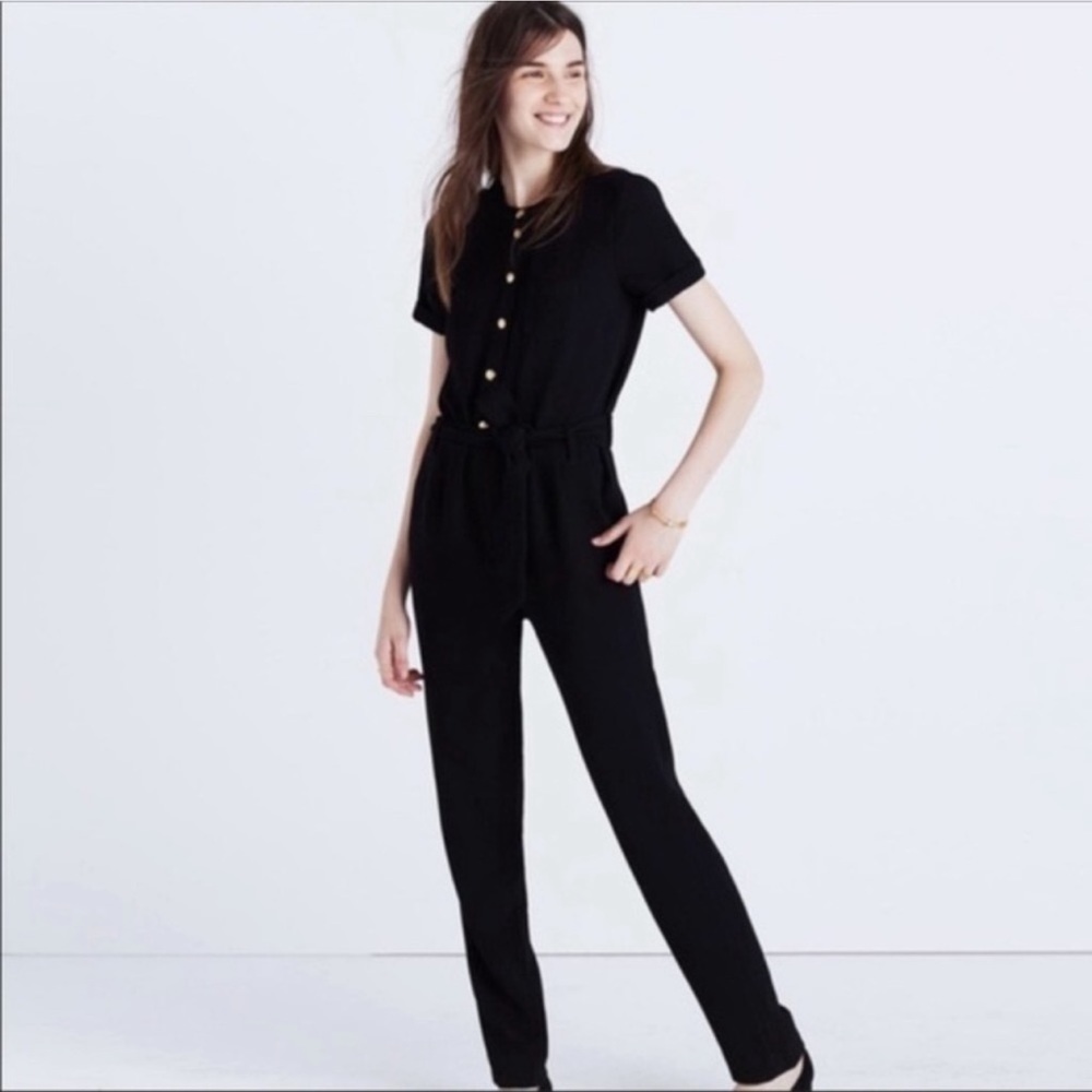 Madewell et Sezane Crepe Juliette Jumpsuit
